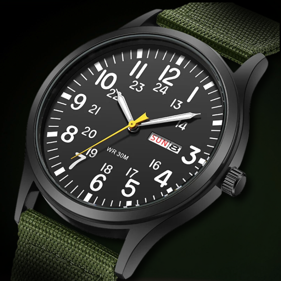 Men's Rugged Outdoor Watch – Waterproof Military Style