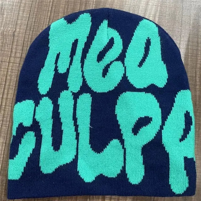 Y2K-Style Knit Beanie for Men and Women