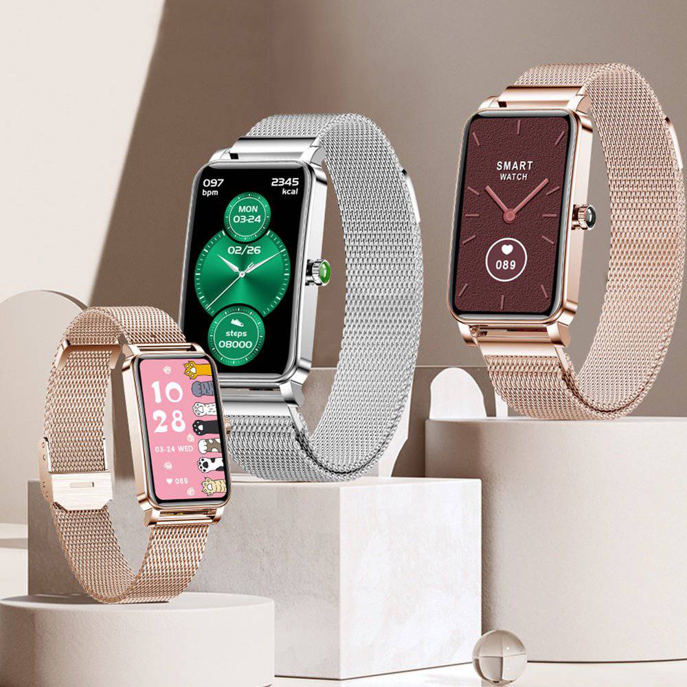 Zelina Women's Smartwatch, Fitness Tracker with Notifications