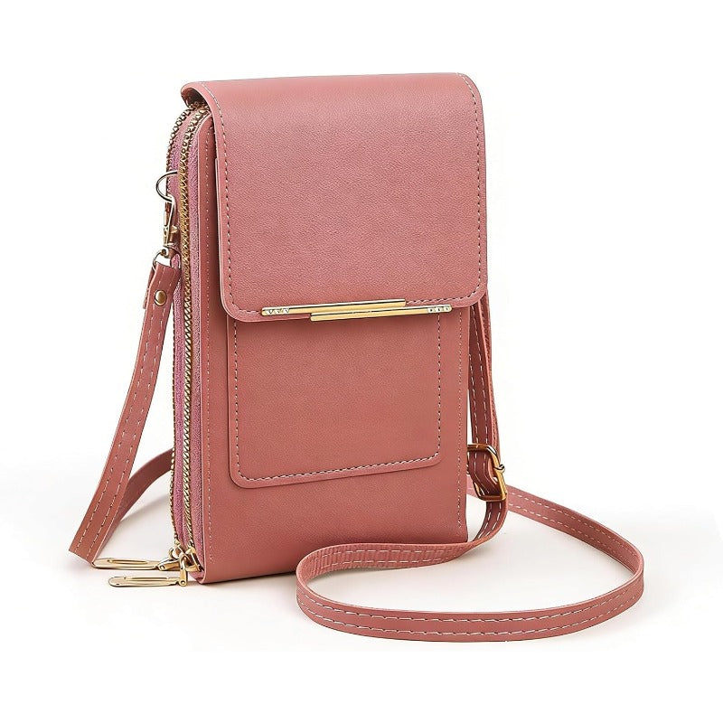RFID Anti-Theft Crossbody Phone Wallet, Fits 6.7" Phones
