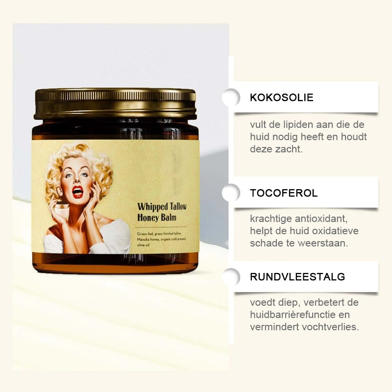 Beef Tallow and Manuka Honey Balm, Natural Skin Balm