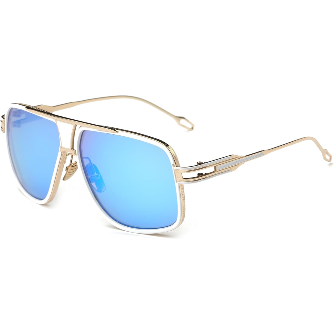 Men's Aviator Sunglasses with Alloy Frame and UV Protection