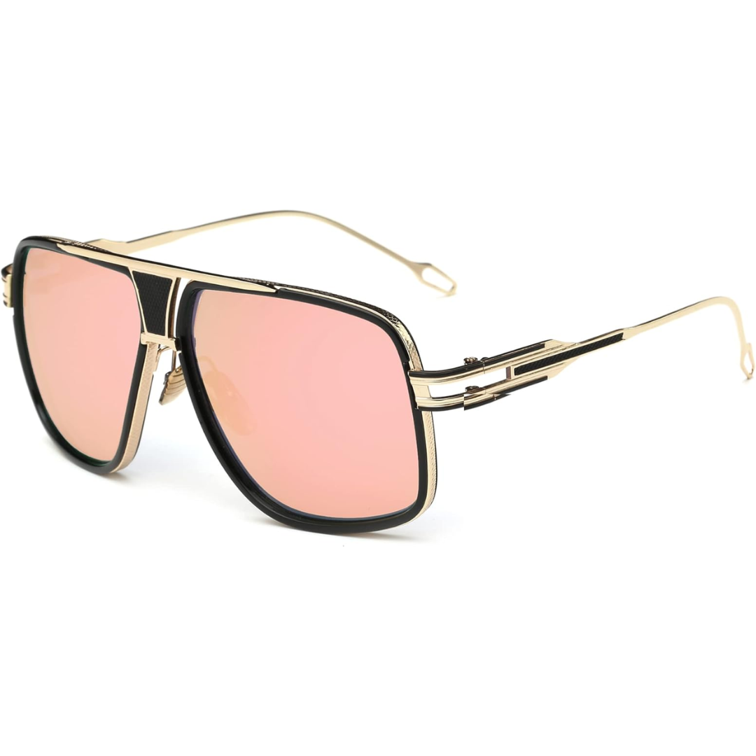 Men's Aviator Sunglasses with Alloy Frame and UV Protection