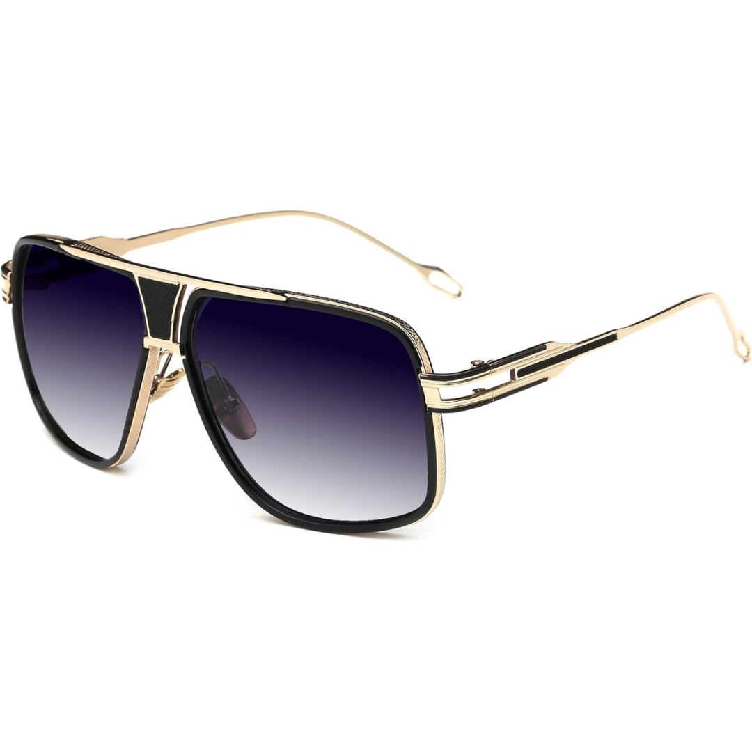 Men's Aviator Sunglasses with Alloy Frame and UV Protection