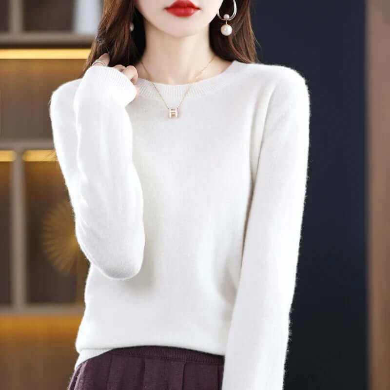 Women's Soft Knitted Jumper - Lightweight & Warm
