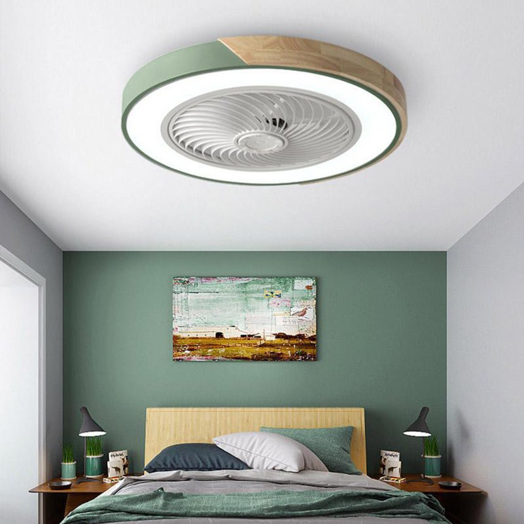 Integrated LED Bladeless Ceiling Fan Light with Remote
