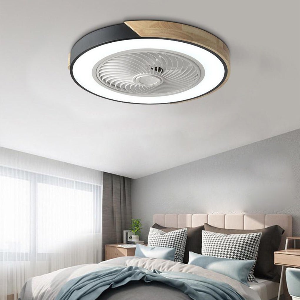 Integrated LED Bladeless Ceiling Fan Light with Remote