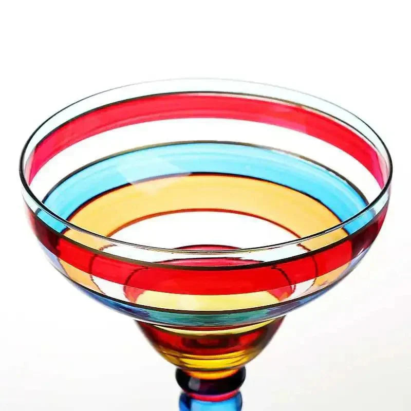 Coloured Margarita Cocktail Glass - Handcrafted, 270ml