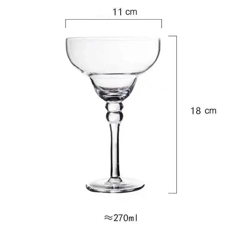 Coloured Margarita Cocktail Glass - Handcrafted, 270ml