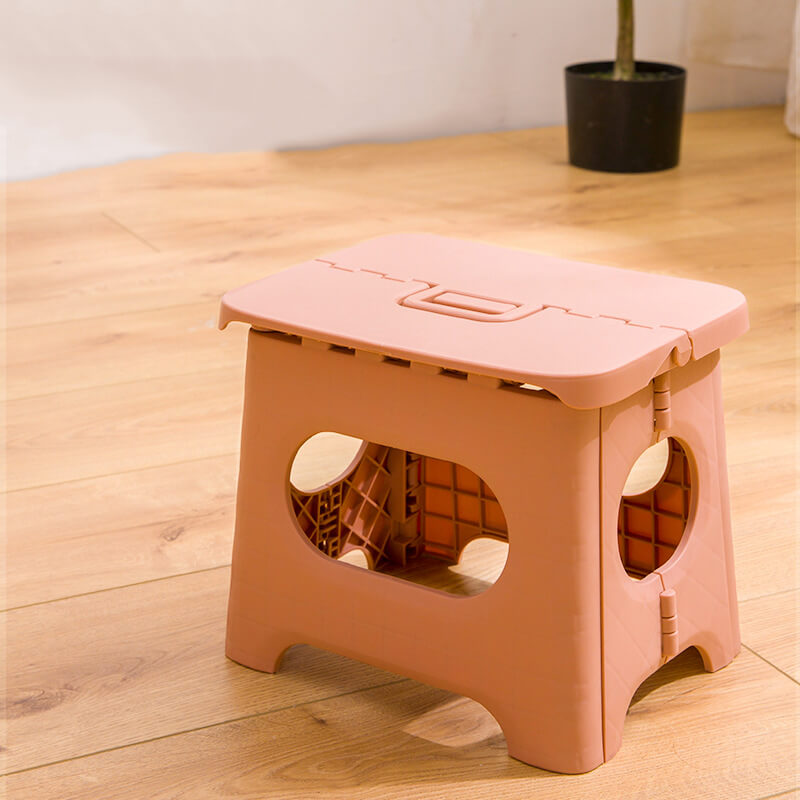 Portable Folding Step Stool with Handle - Space-Saving