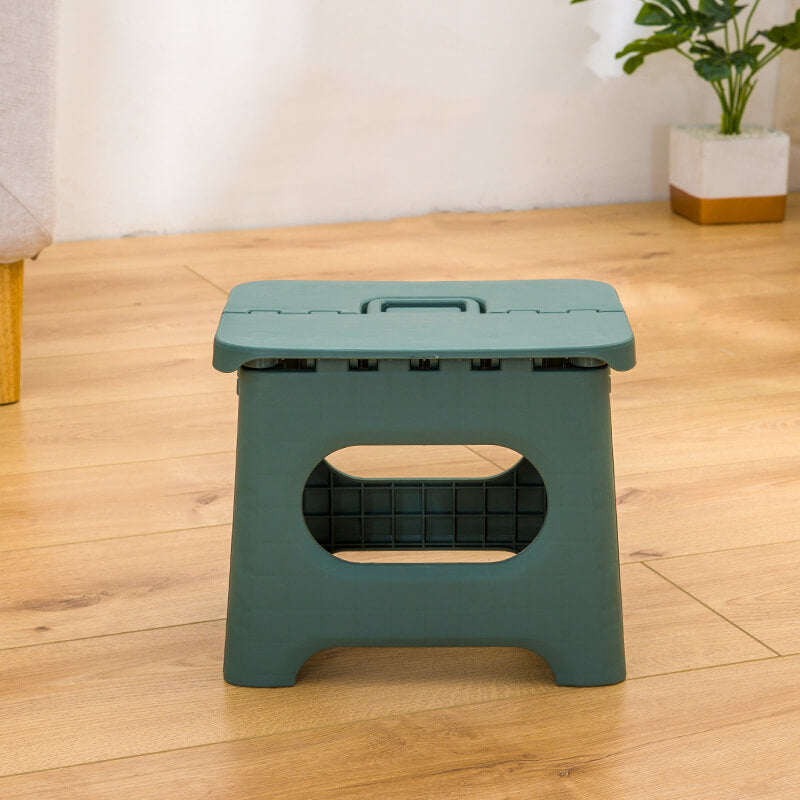Portable Folding Step Stool with Handle - Space-Saving