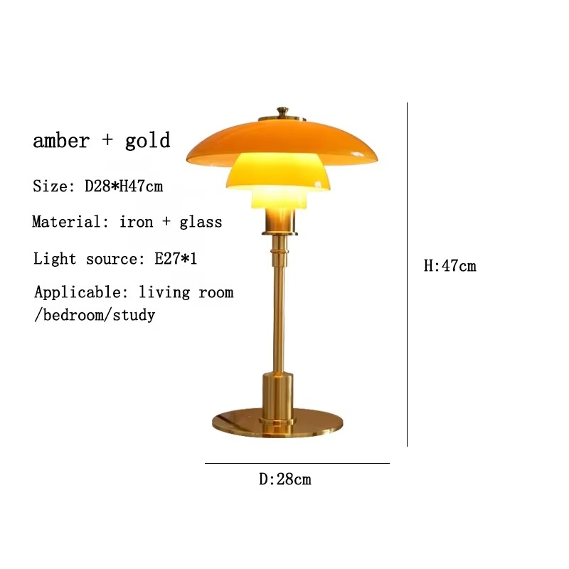 Contemporary Danish Table Lamp - Warm LED Ambient Light