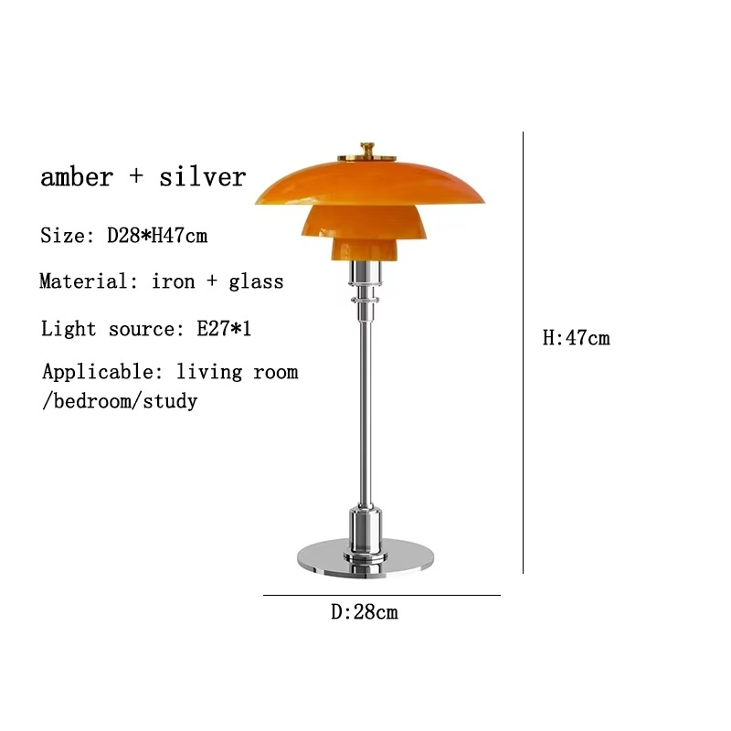 Contemporary Danish Table Lamp - Warm LED Ambient Light