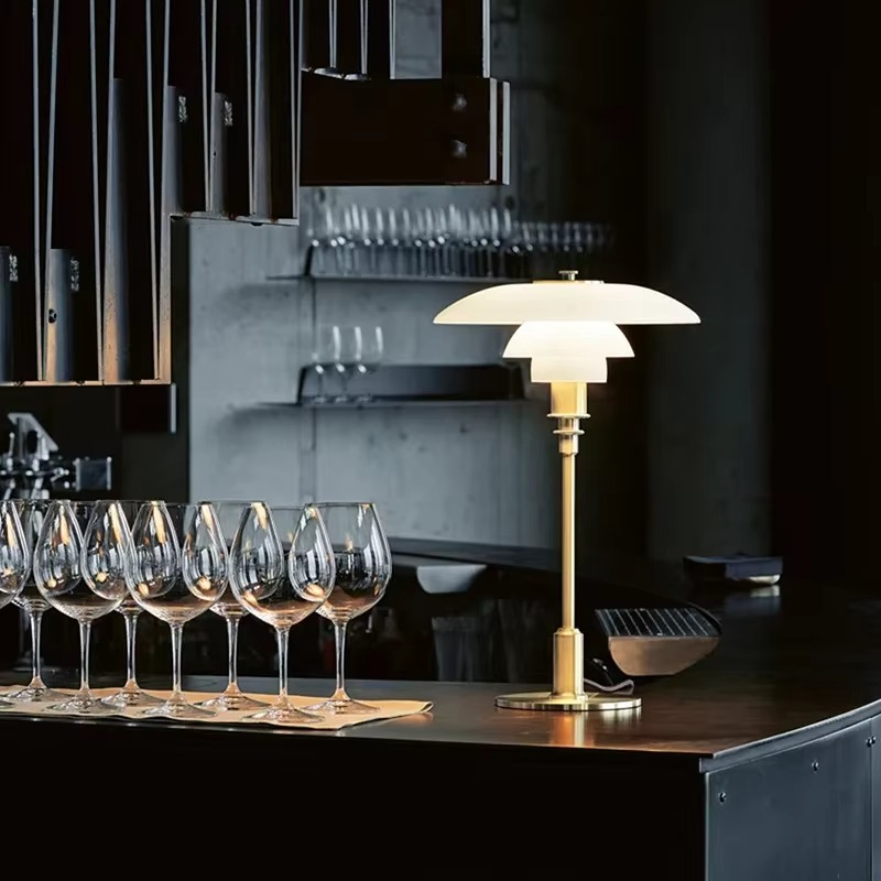 Contemporary Danish Table Lamp - Warm LED Ambient Light