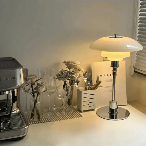 Contemporary Danish Table Lamp - Warm LED Ambient Light