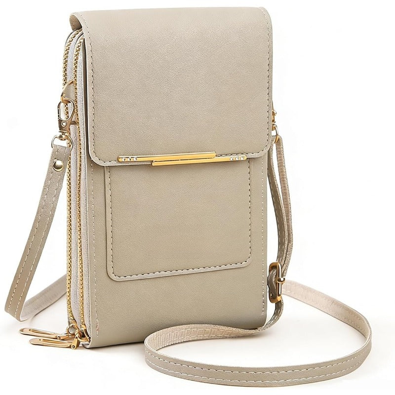 RFID Anti-Theft Crossbody Phone Wallet, Fits 6.7" Phones