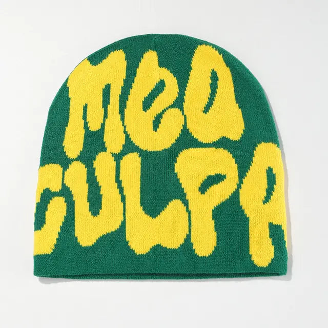 Y2K-Style Knit Beanie for Men and Women