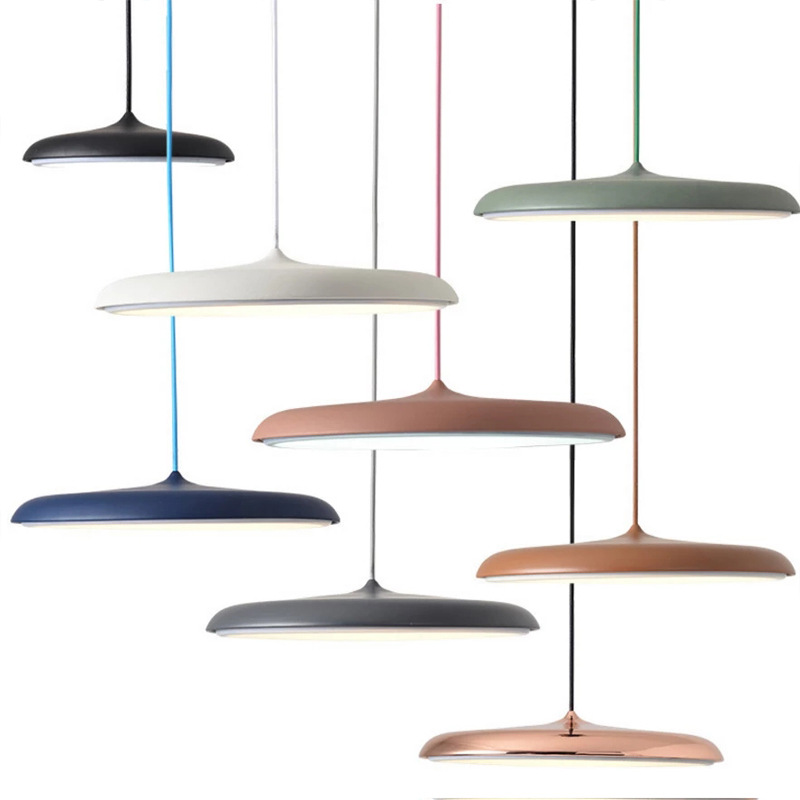 Scandinavian LED Pendant Light - Metal & Acrylic Design