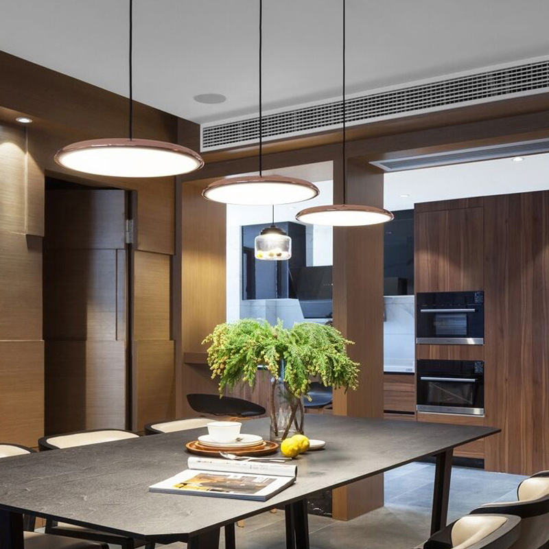 Scandinavian LED Pendant Light - Metal & Acrylic Design