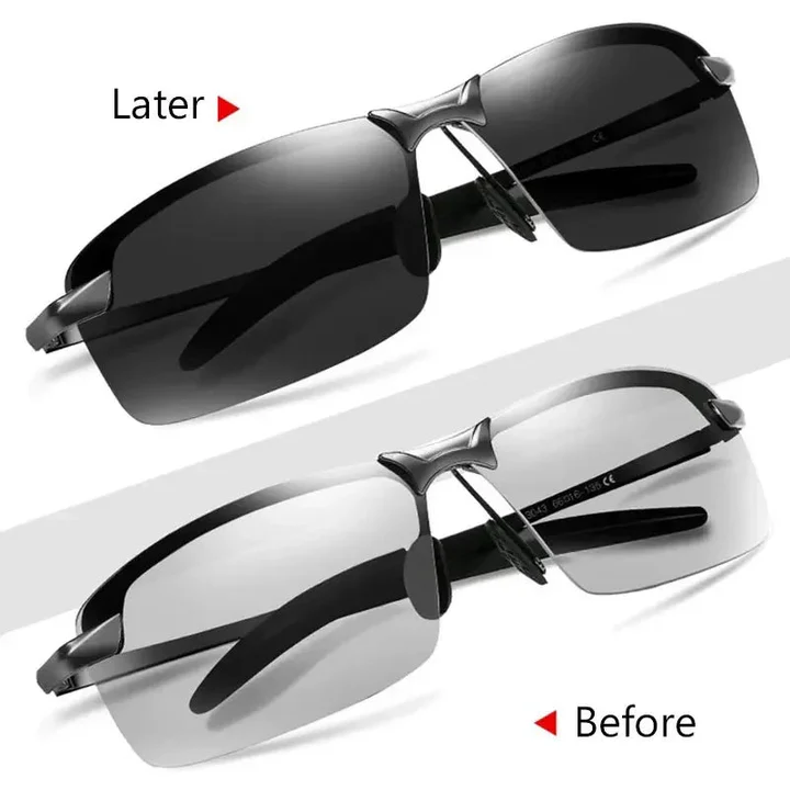 Polarized Photochromic Sunglasses with Auto Light Adjustment