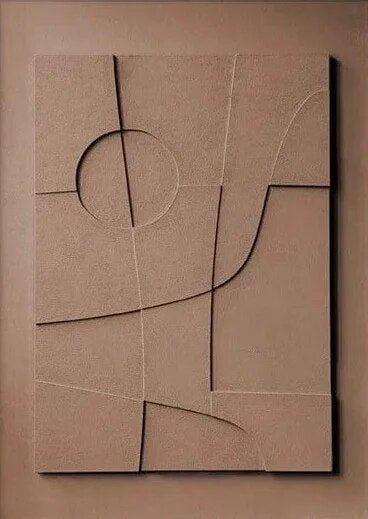 Minimalist Abstract 3D Geometric Canvas Wall Art