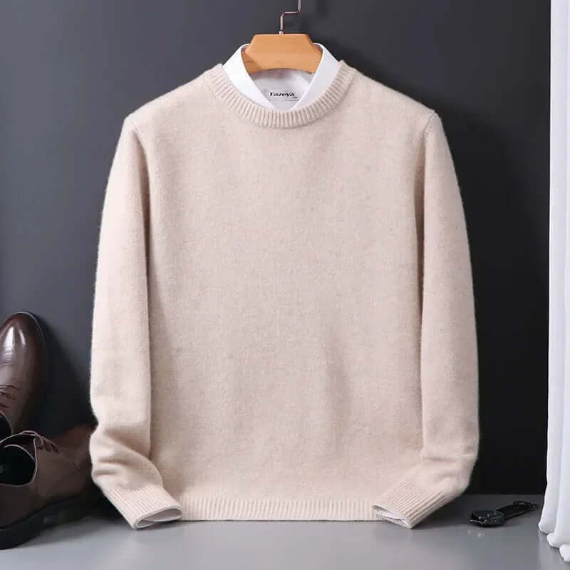 Men's Luxurious Soft Knit Sweater with Cashmere-Soft Feel