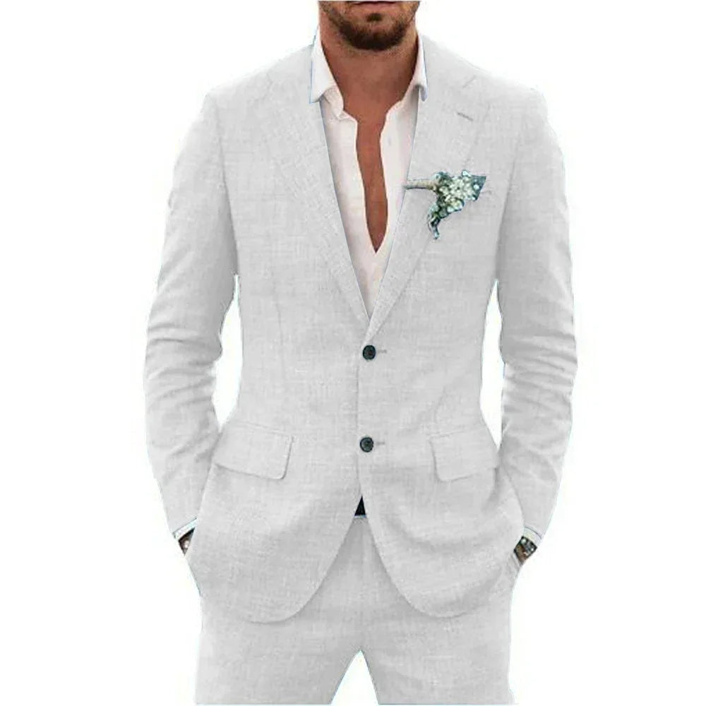 Men's Linen-Blend Suit for All Occasions