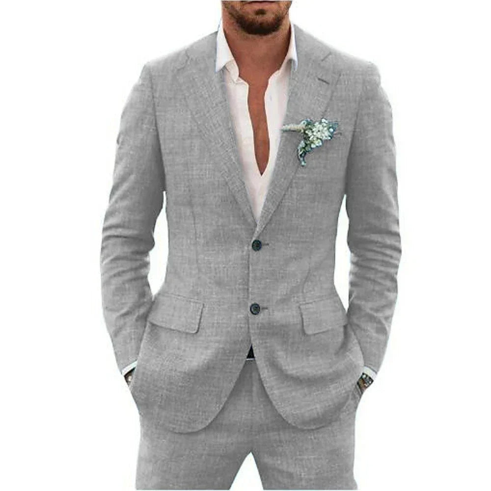 Men's Linen-Blend Suit for All Occasions