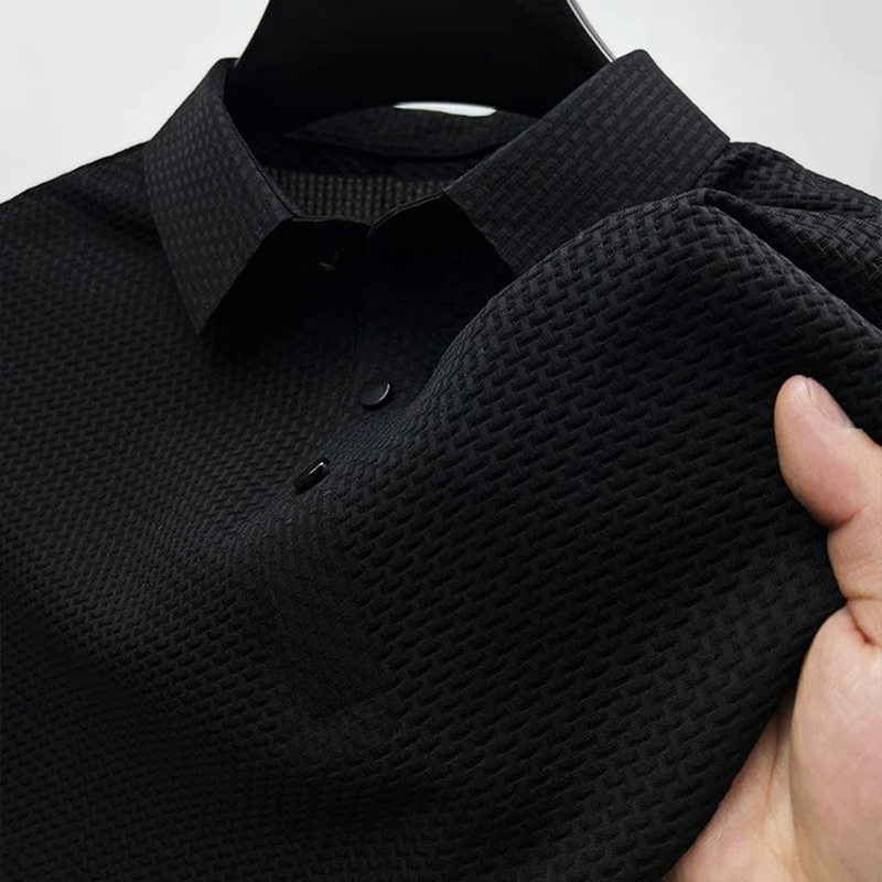 Men's Elegant Polo Shirt for Summer Comfort