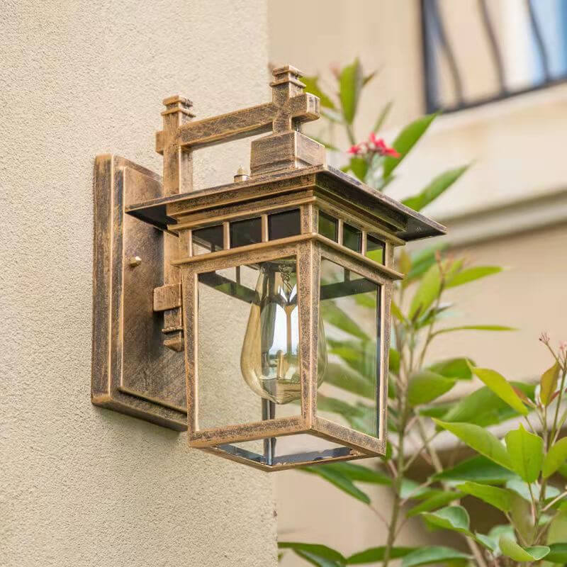 Outdoor Waterproof Lantern Wall Light, E27 Fitting
