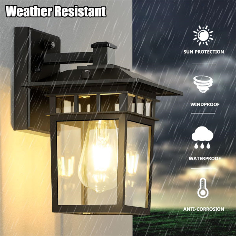Outdoor Waterproof Lantern Wall Light, E27 Fitting