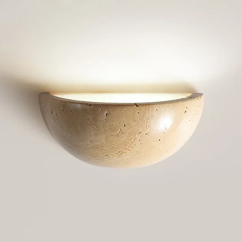 Elegant Stone-Effect LED Wall Light - Energy Efficient