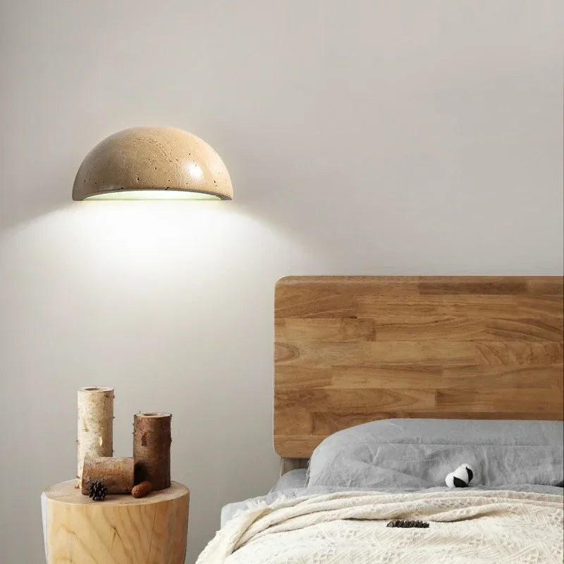 Elegant Stone-Effect LED Wall Light - Energy Efficient