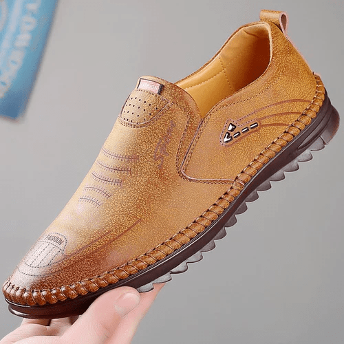 Orthopedic-Style Comfort Loafers, Premium Leather