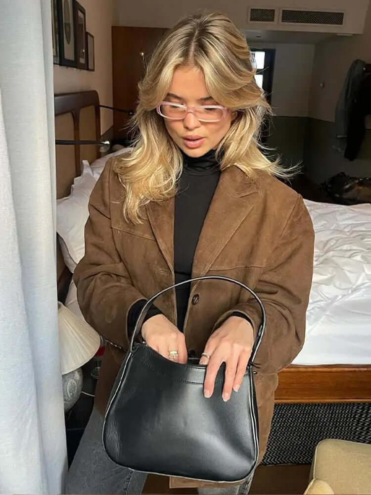 Classic Brown Suede Jacket - Timeless Everyday Style