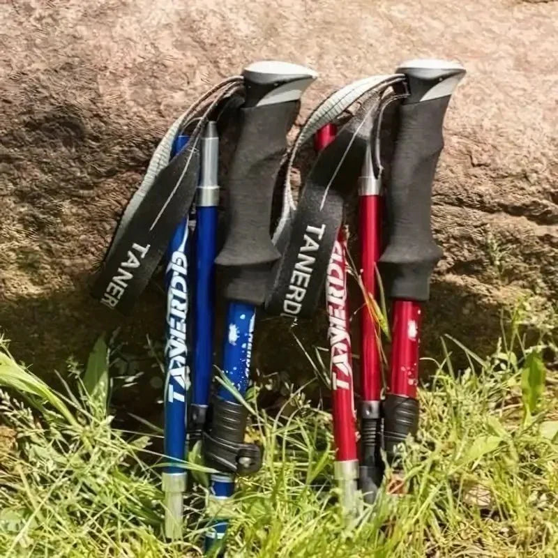Foldable Aluminum Trekking Pole for Hiking & Trails