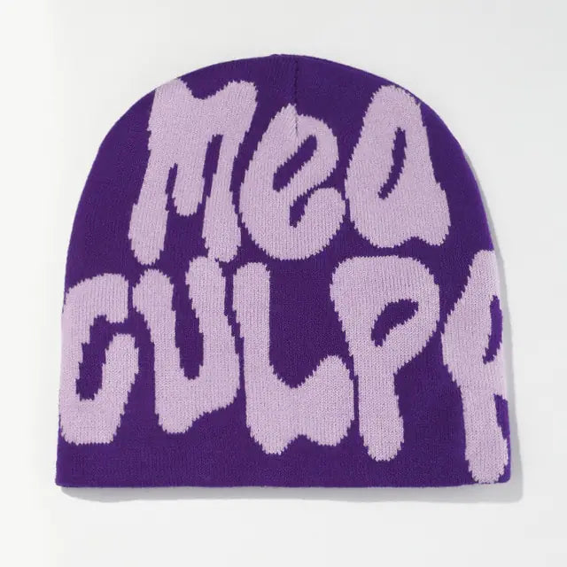 Y2K-Style Knit Beanie for Men and Women