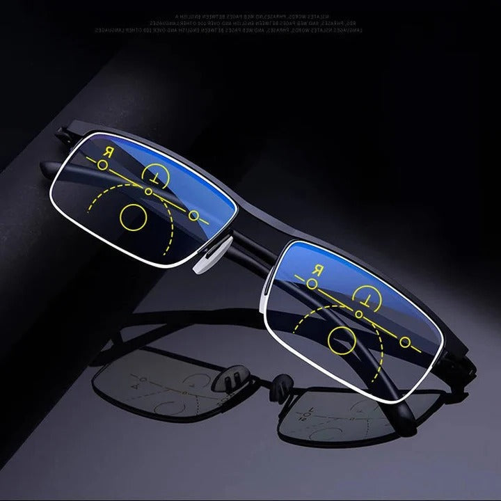 Progressive Multifocal Reading Glasses – Blue Light & UV Protection