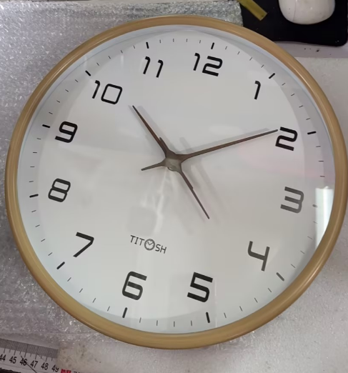 Nordic Minimalist Wooden Wall Clock - Silent Quartz Movement
