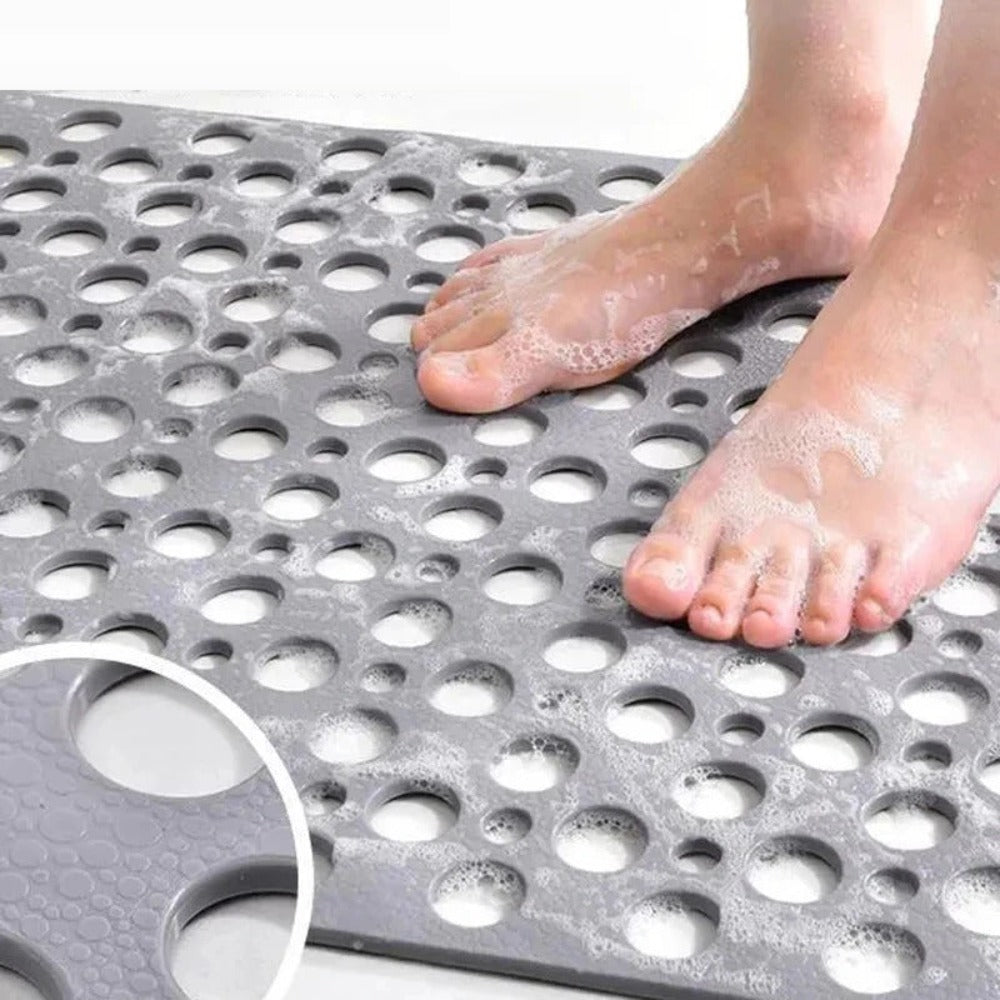 Secure Non-Slip Shower Mat - Antibacterial & Easy to Clean