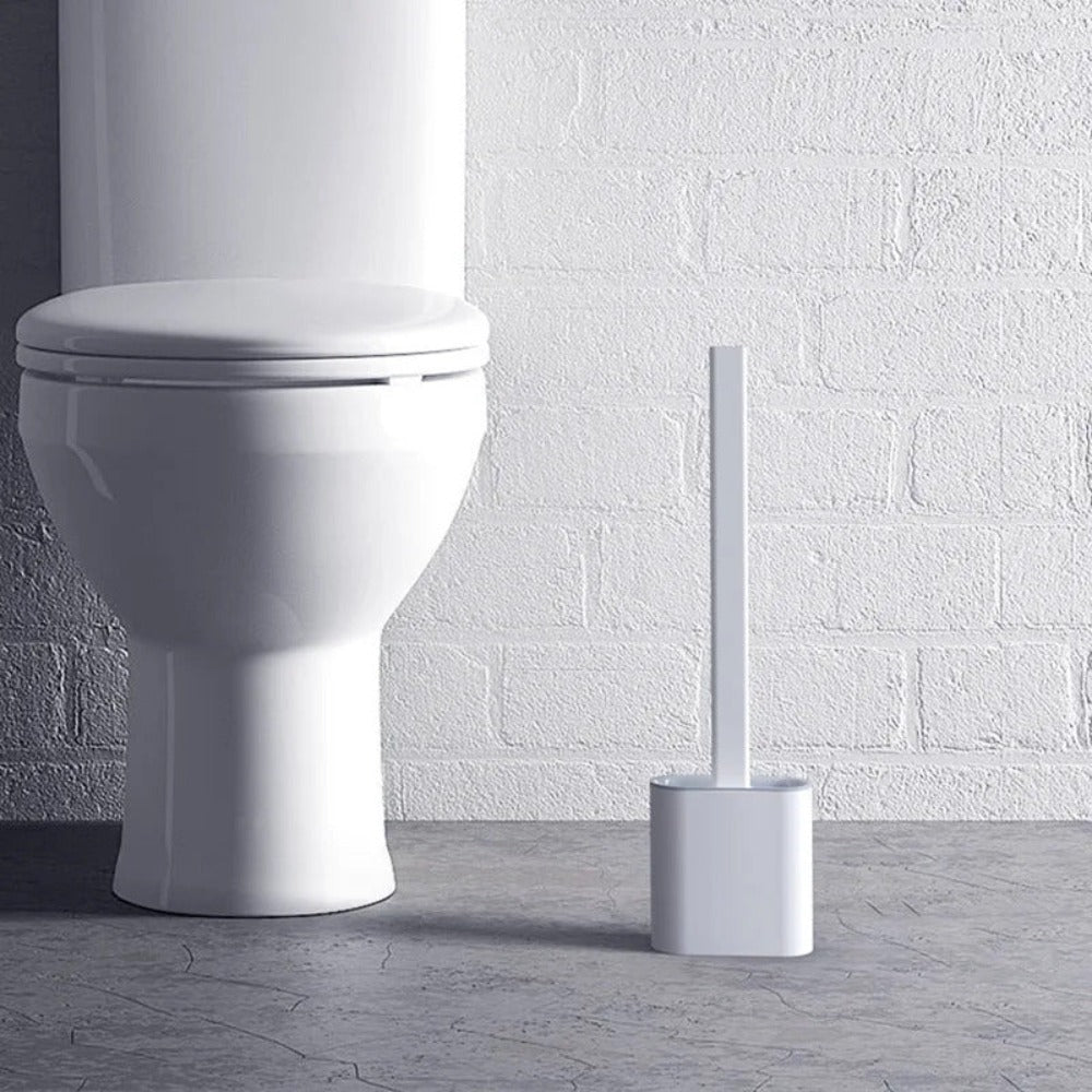 Silicone Toilet Brush - Rust-Free Flexible Cleaning Brush