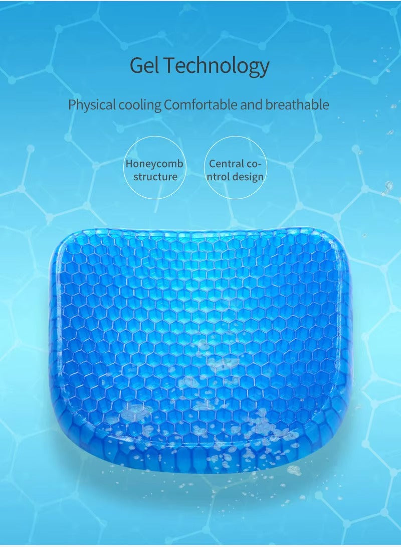 Orthopedic Gel Seat Cushion - Tailbone & Back Support