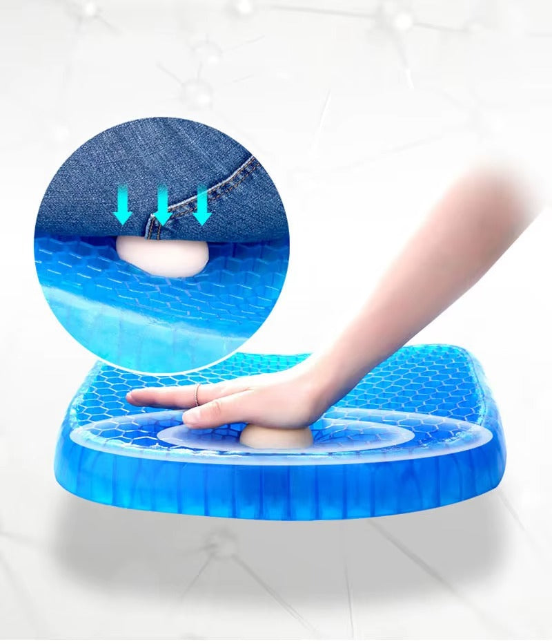 Orthopedic Gel Seat Cushion - Tailbone & Back Support