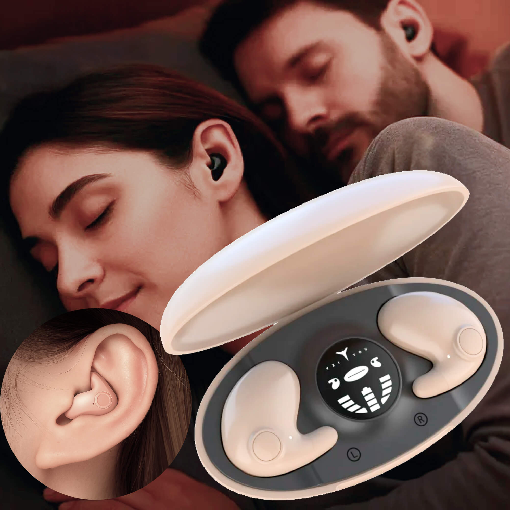 Invisible Wireless Sleep Headphones for Side Sleepers