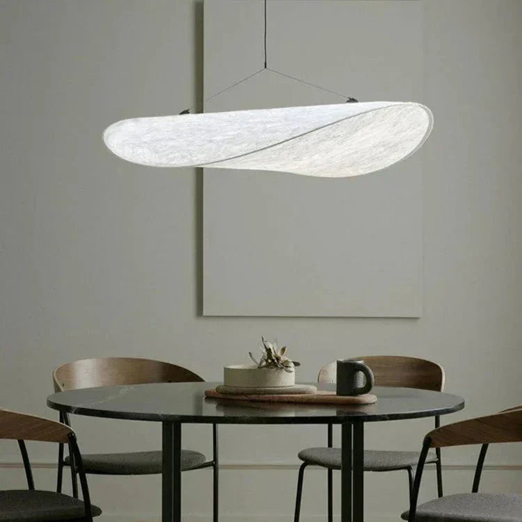 Japanese Silk Handmade Chandelier - Elegant Wave Design