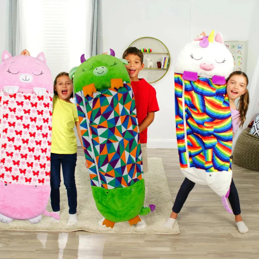Kids' 2-in-1 Sleeping Bag & Cuddle Toy - SleepyBuddy