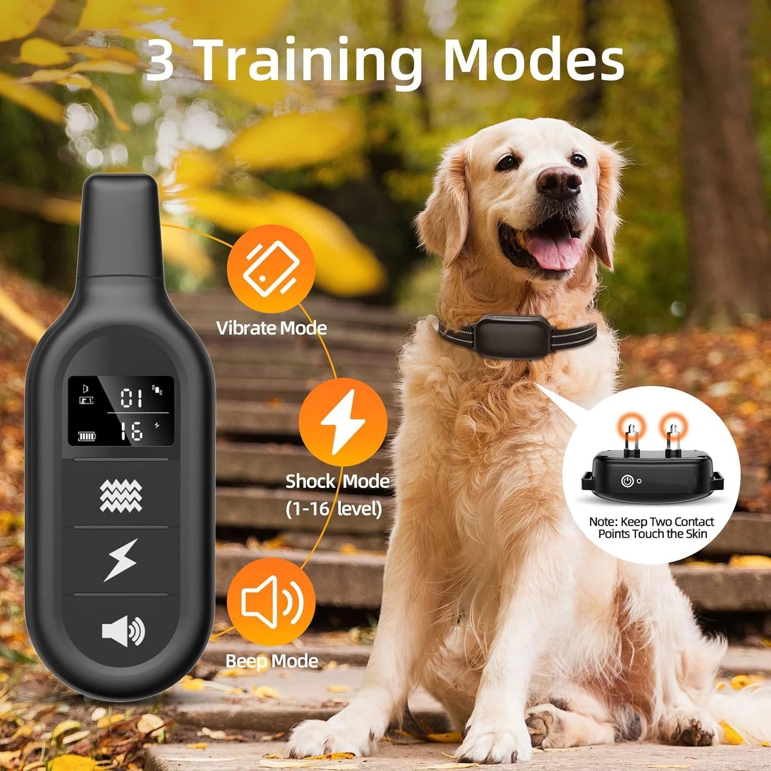 Waterproof Rechargeable 1000m Dog Training E-Collar