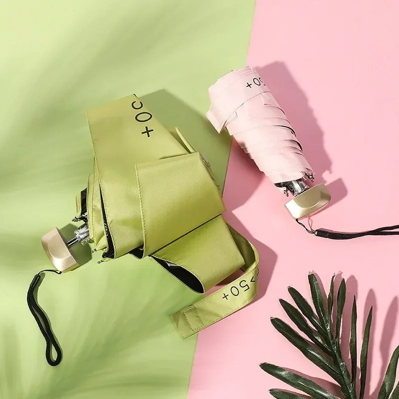 Foldable Mini Umbrella – Compact, UV Protection & Wind-Resistant