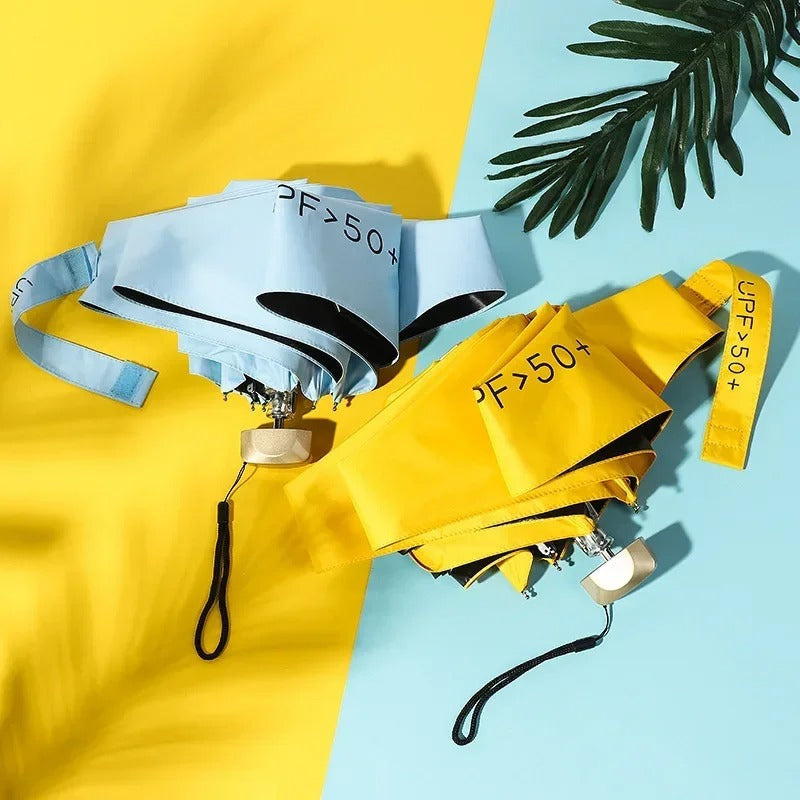 Foldable Mini Umbrella – Compact, UV Protection & Wind-Resistant
