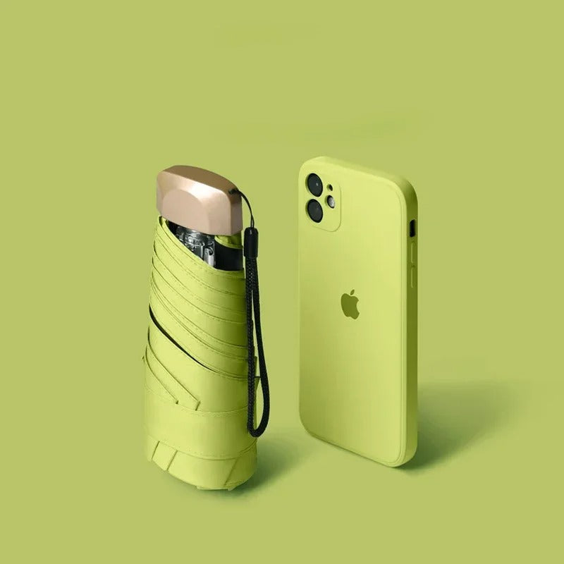 Foldable Mini Umbrella – Compact, UV Protection & Wind-Resistant
